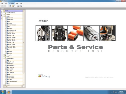 CROWN FORKLIFTS PARTS & SERVICE RESOURCE TOOL PSRT [01/2019]